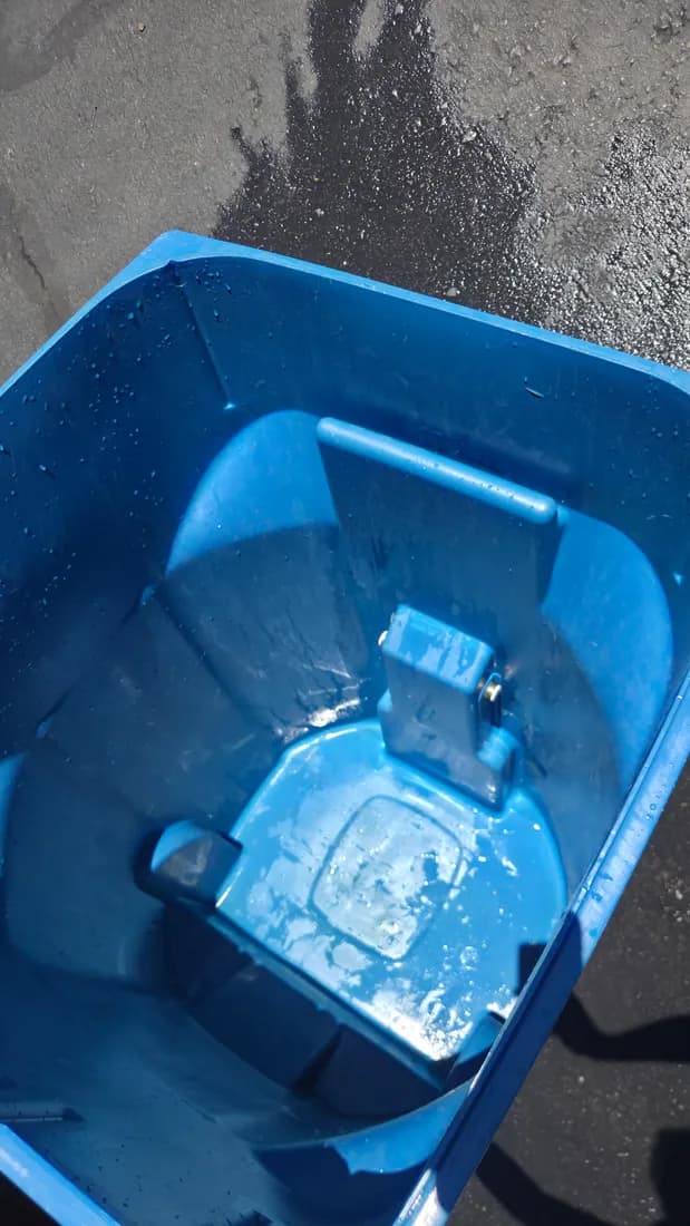 After — trash can cleaned by Fresh Home Services